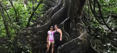Caro and I in front of this amazing tree in Corcovado National Park