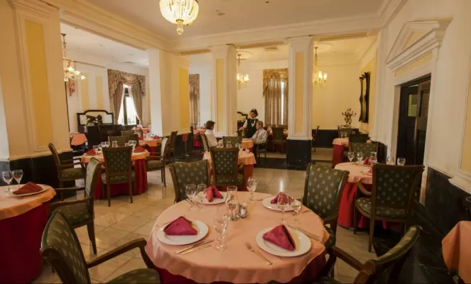 Enjoy a delicious Cuban meal at the Roc Presidente Hotel Restaurant