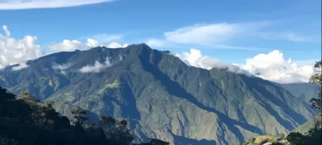 Mountain views near Baños.