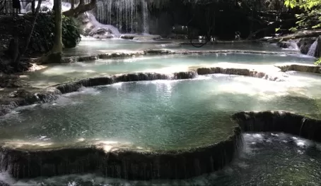 Kuang Si waterfalls.  The most amazing sight!