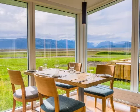 Stunning views in the dining room
