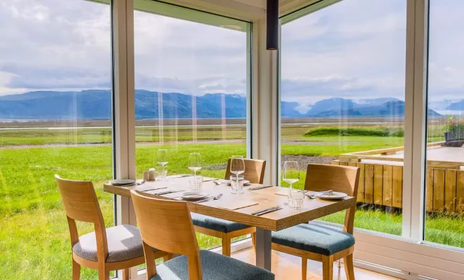 Stunning views in the dining room