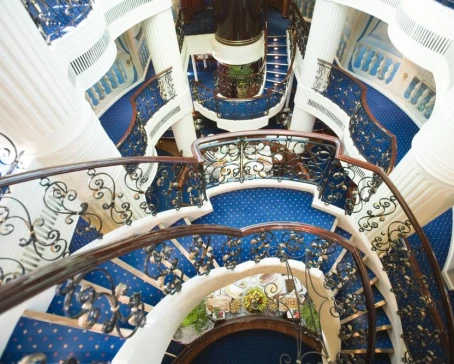 Royal Clipper interior stairs