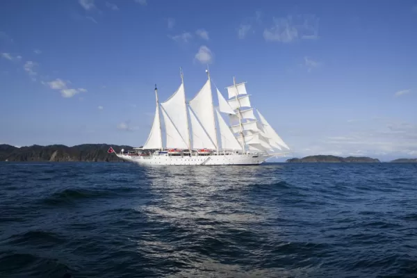 Enjoy days at sea aboard a traditional Star Clippers sailing ship