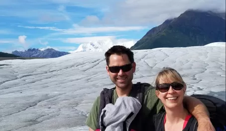Family portrait on the Root Glacier