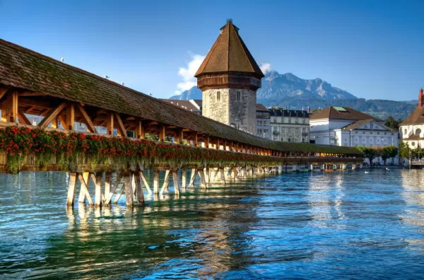 Bridge in Lucerne Switzerland