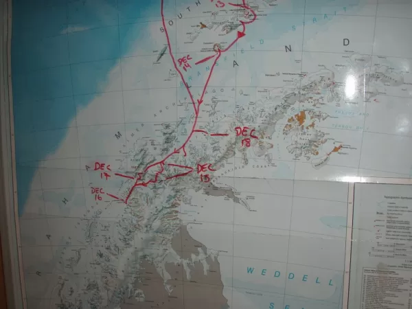 Antarctic Voyage itinerary