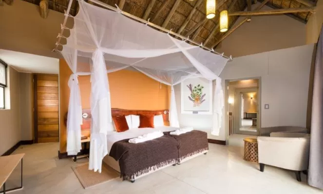 Spacious rooms offer a comfortable stay at Safarihoek Lodge