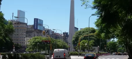 Obelisk on Avenue De Mayo
