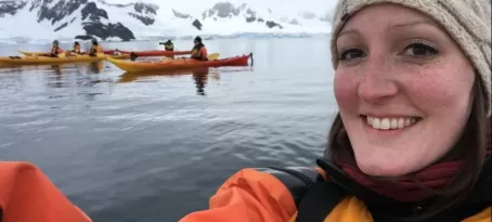 Just a selfie while kayaking in Antarctica. No big deal
