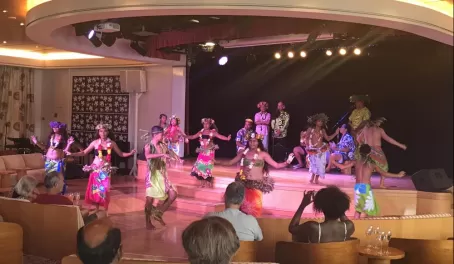Children of Huahine performance on board - hearts stolen!