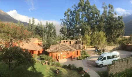 View from our room at Pakaritampu in Ollantaytambo