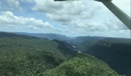 A view up the canyon that leads to Kaieteur Falls