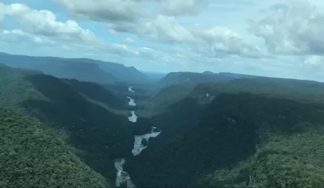 Kaieteur Falls is at the end of this river