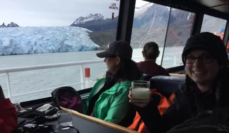 Grey Glacier - drinks served on chipped iceberg