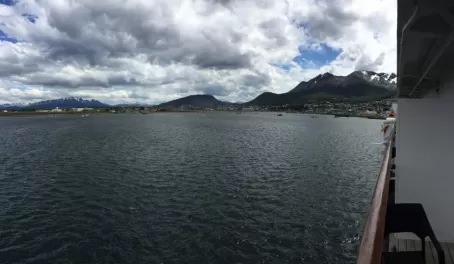 View of the Beagle Channel as we set sail for Antarctica