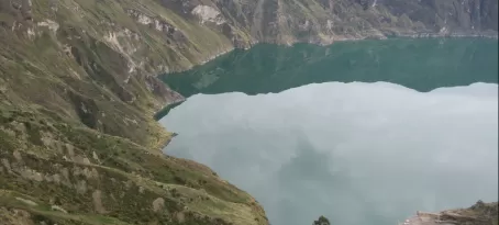 Quilotoa Crater Lake in Ecuador