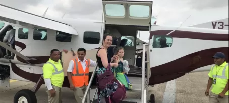 Tropic Air in Belize - Boarding our flight