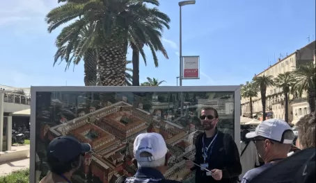 Getting our bearings with a map of the Diocletian Palace