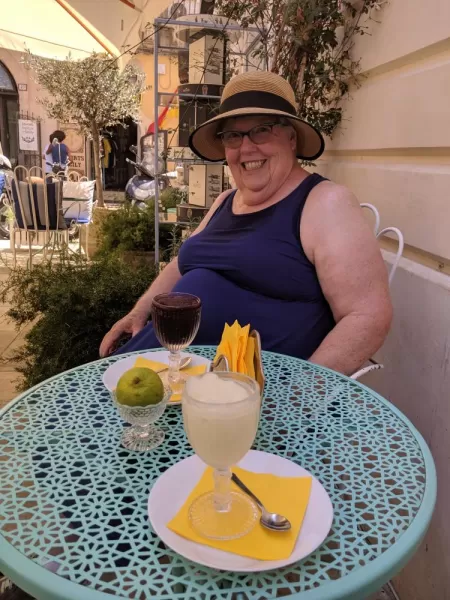Cooling off with a drink in Ortygia