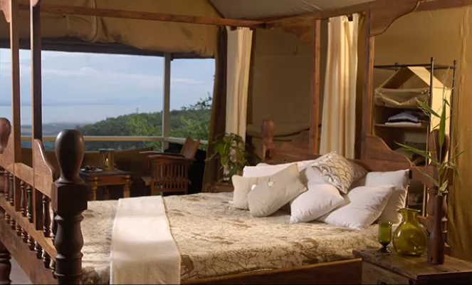 Enjoy the comforts and views of Kirurumu Manyara Lodge