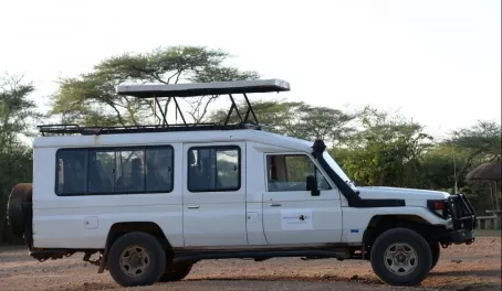 We loved our safari vehicle, Rafiki.