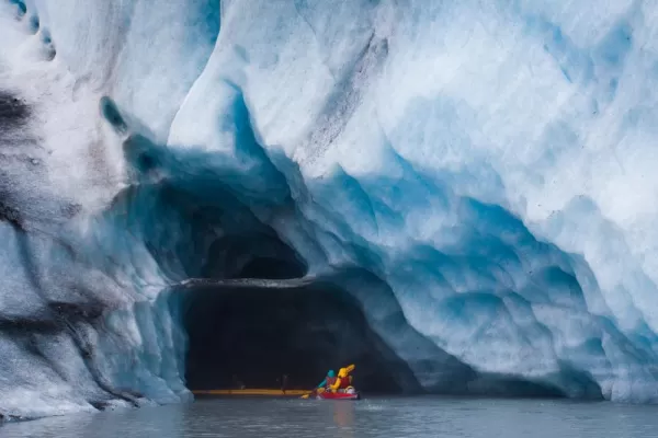 Explore glaciers by kayak