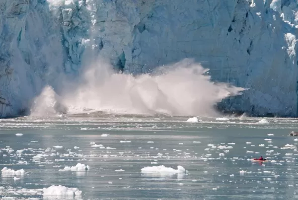 Witness calving glaciers up close