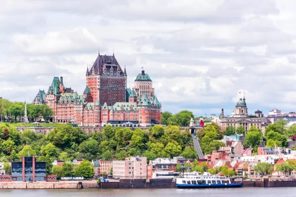Admire the distinctive skyline of Quebec City