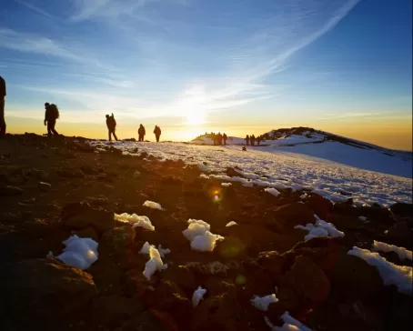 Sunrise trek to the summit of Kilimanjaro