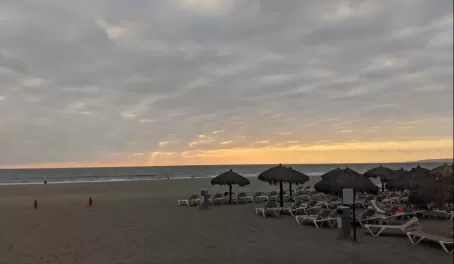 Sunset at the beach in Puerto Vallarta