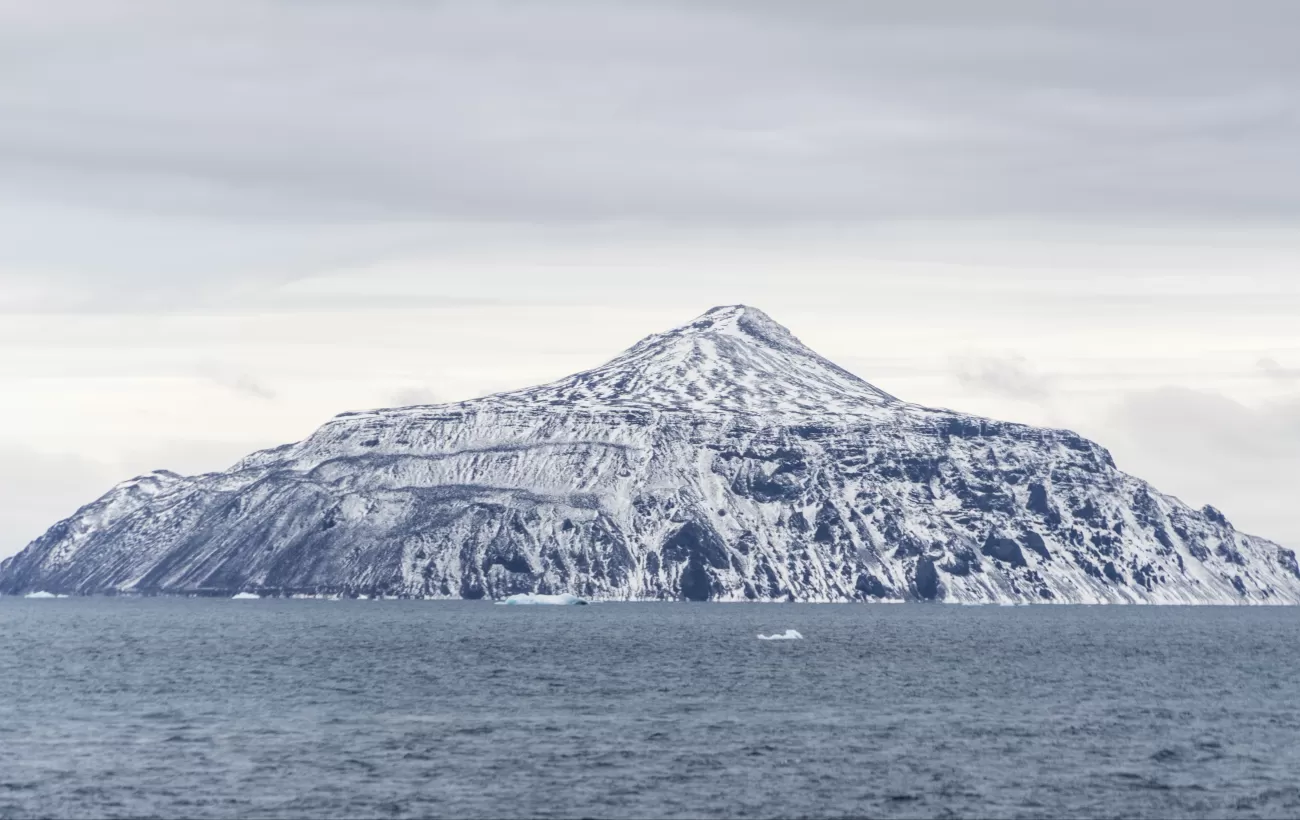 The first land we spotted in the Weddell Sea