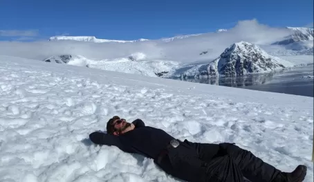 Relaxing in Antarctica.. No big deal