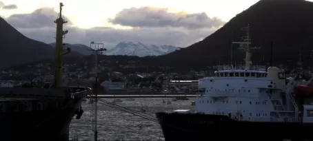 last view of Ushuaia as we pull away from the dock 