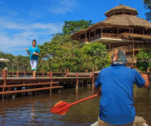 Canoe to your Amazon lodge