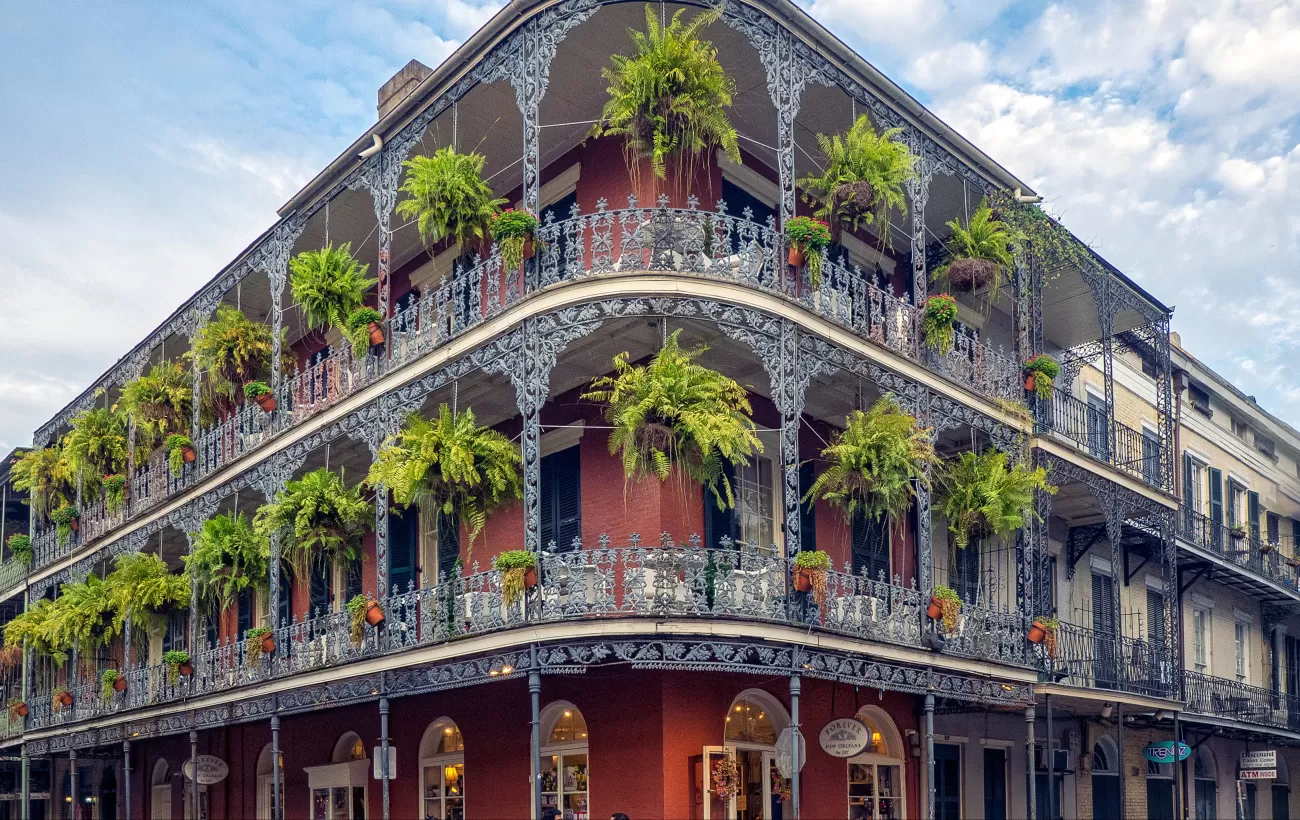 Wander through the historic French Quarter