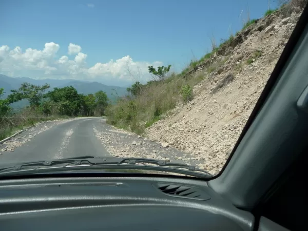 Our road from Mixco varied from a newly paved road