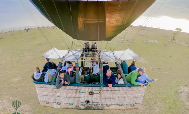 Marvel at the magnificent scenery through Hot air balloon
