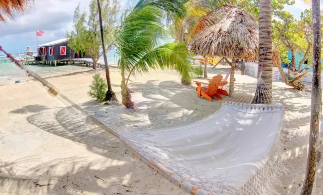 Relax and enjoy fresh air at Blackbird Caye Resort