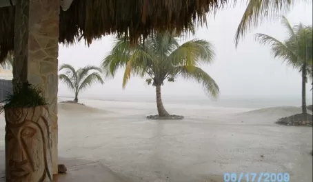 Downpour in Belize - yes we walked in that