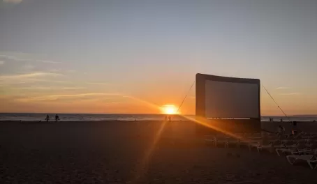 Sunset Movie on the Beach at Puerto Vallarta