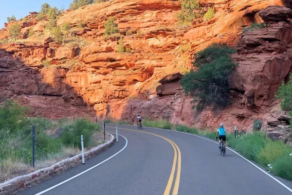Cycling in Red Canyon, Utah