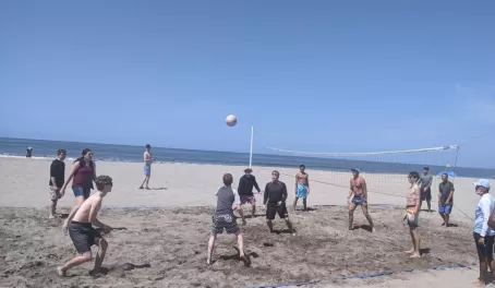 Volleyball on the beach in Nuevo Vallarta