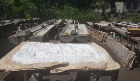 Making sea salt, Bali