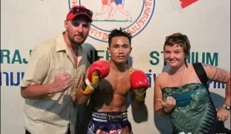 Champion of Muay Thai Kickboxing match