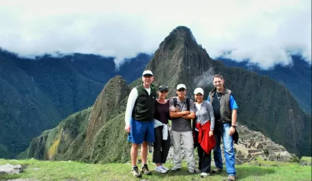 At the mysterious ruins of Machu Picchu