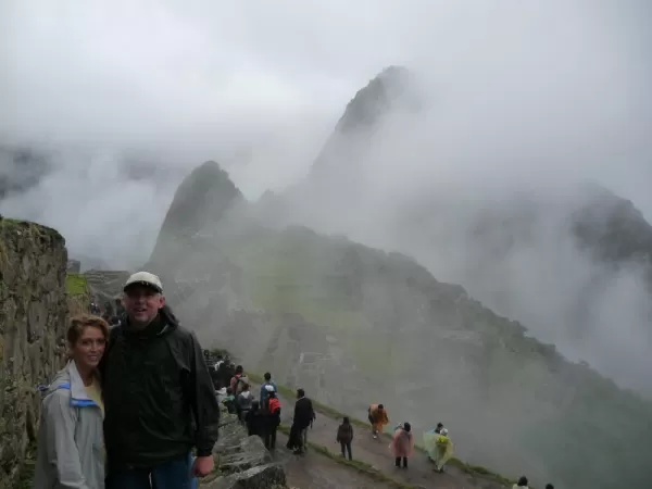 At the mysterious ruins of Machu Picchu