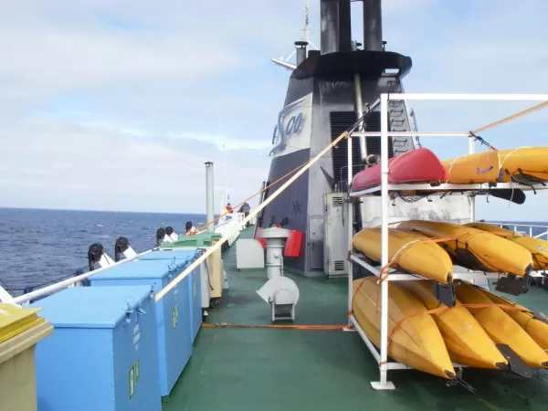 Suprisingly calm Drake Passage on the way to Antarctica