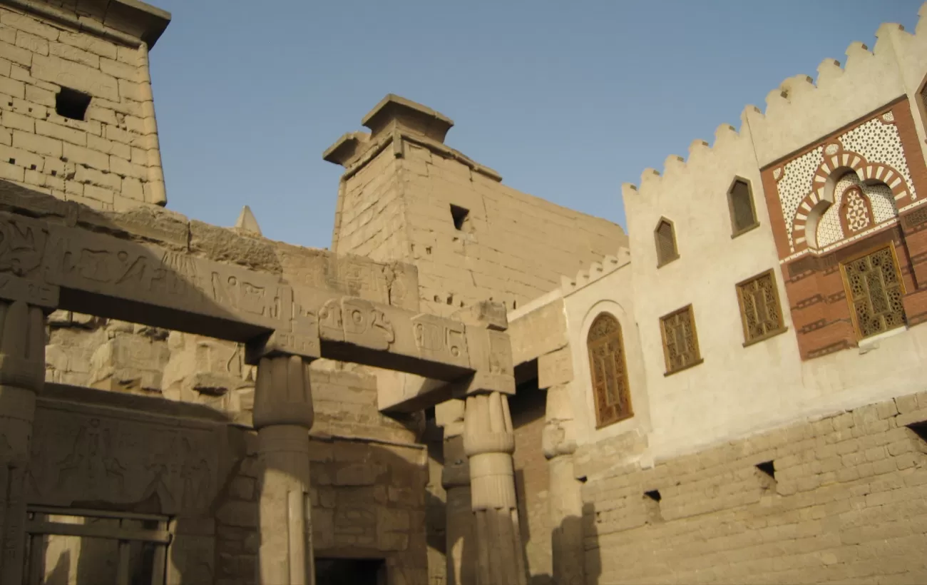 A view of the Luxor Temple