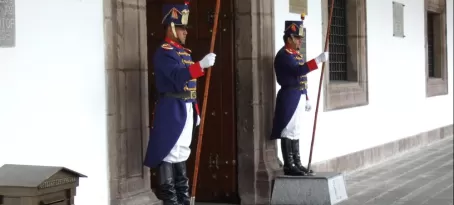 Guards at Palacio de Gobierno (Government Palace) - Quito